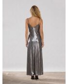 Silbernes Kleid Qarelli