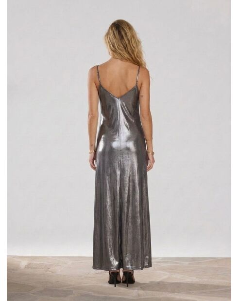 Silbernes Kleid Qarelli