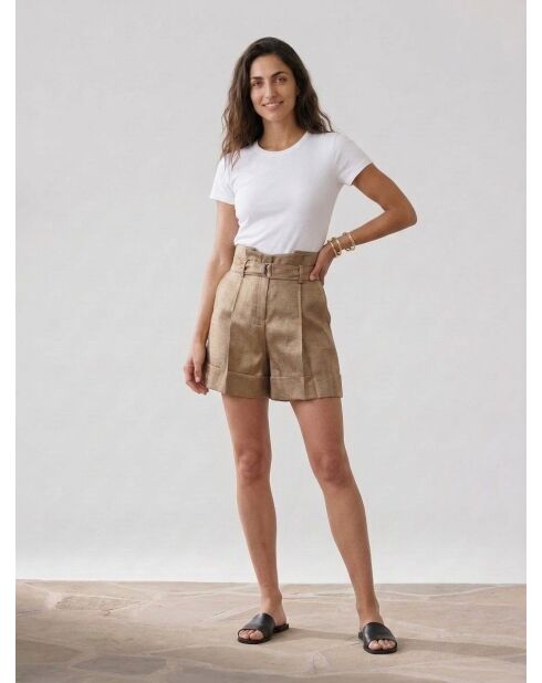 Pantalones cortos Elise beige