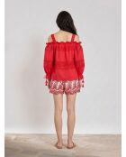 Top Léonie brodé rouge