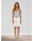 Weiße mittellange Shorts Paradise