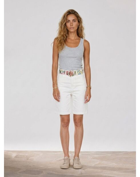 Short mi-long Paradise blanc