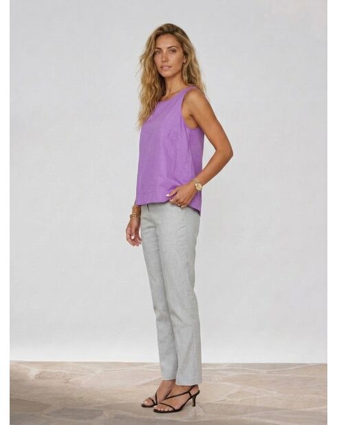 Emilie Uni lila Top