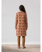 Gelb/rot/weißes Überhemd/Kleid mit Murano-Druck