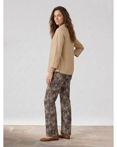 Blusa pop camel