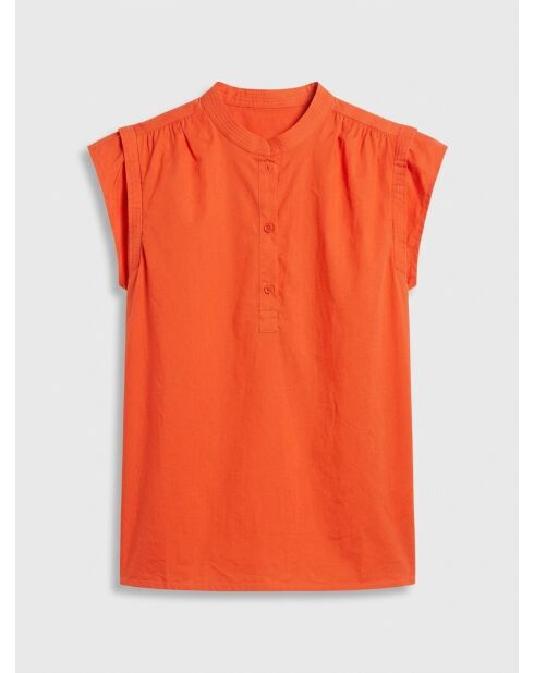 MC orange Baumwollbluse