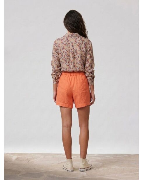 Pantalones cortos Sabine sunrise 100% lino