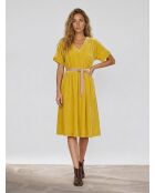 Robe Hoek fluide jaune