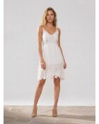Vestido blanco bordado