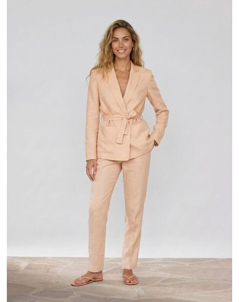 Blazer en Lin mélangé Isaline teint