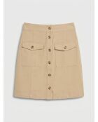 Carina rosa karierte, lockere Bluse