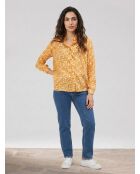 Lana-Shirt mit Sonnenblumenblüten