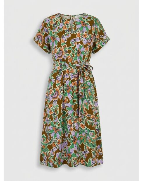 Ricou mehrfarbiges Kleid mit Blumendruck
