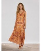 Sasha Papaye Maxikleid aus Seidenmix