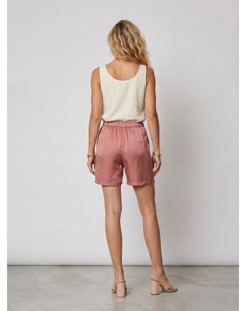 Salvat oudroze korte broek