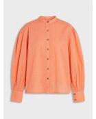 Hemd Laurie aus Bio-Baumwolle locker orange
