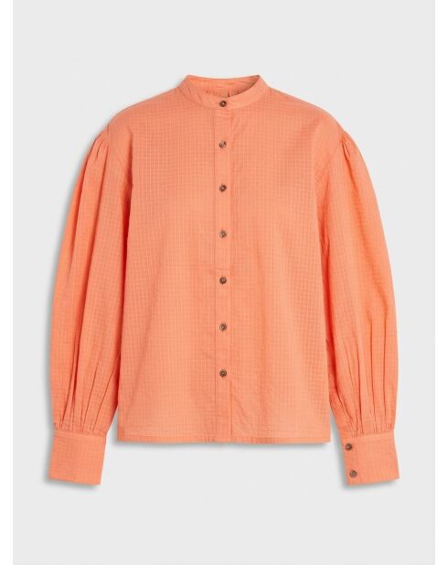 Camisa holgada de algodón orgánico Laurie naranja