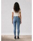 721 High Rise blaue Skinny-Jeans