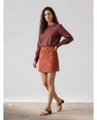 Blouse en Lin mélangé Flaubert terracotta