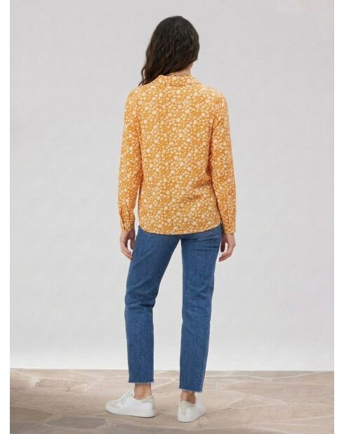 Lana-Shirt mit Sonnenblumenblüten