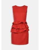 Tess rot/orangefarbenes Kleid