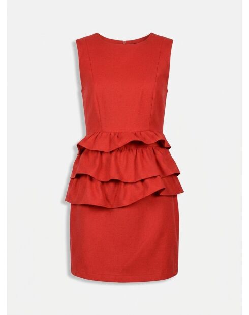 Tess rot/orangefarbenes Kleid