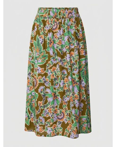 Rocha rok met veelkleurige bloemenprint
