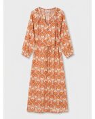 Orangefarbenes Kleid Ella