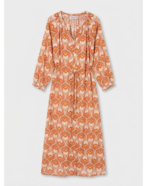 Orangefarbenes Kleid Ella