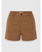 Shorts Elena in misto lana beige