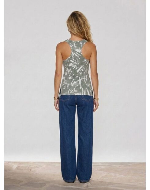Fausta groene gebreide tanktop
