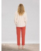 Camicia ampia in tartan multicolore Polly