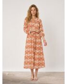 Orangefarbenes Kleid Ella