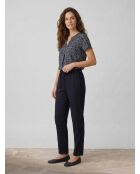 Blouse paisley imprimée bleu/blanc