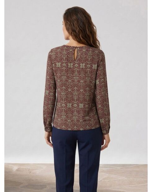 Blusa bordeaux Leandra