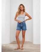 Short en jean Frange Mode bleu
