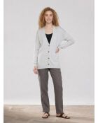 O-Bondi hellgrauer Cardigan