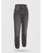 Schwarze gerade Jeans