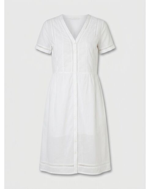 Weißes Cara-Kleid