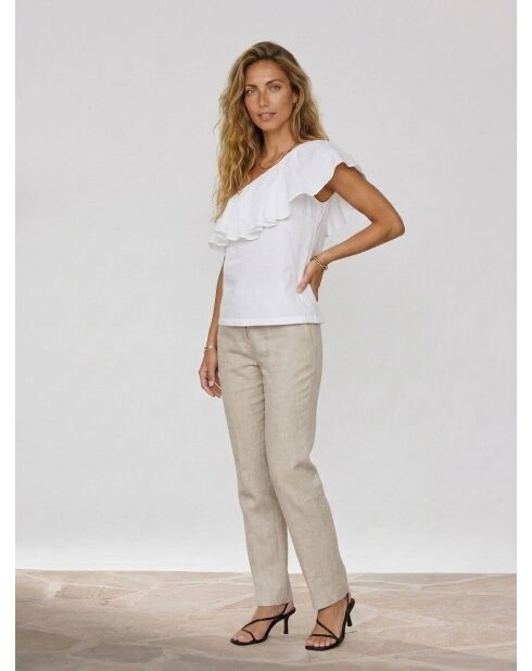 Asymmetrisches Top Tilly in Elfenbein
