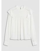 Blouse Luanna blanc/beige