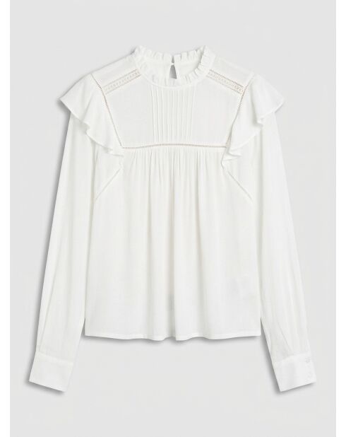Blusa Luanna blanca/beige