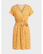 Lancel orangefarbenes Blumenkleid