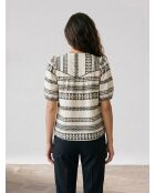 Ecrufarbene Bluse Tulum