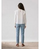 Blouse Luanna blanc/beige