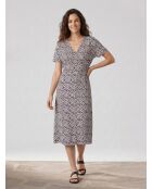 Martin Kleid mit elfenbeinfarbenem Fantasy-Print