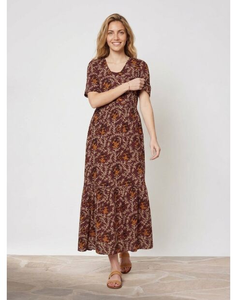 Vestido largo burdeos Joy