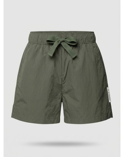 Khakifarbene elastische Shorts Explorer