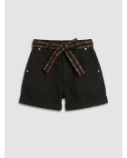 Schwarze Soeli Jeansshorts