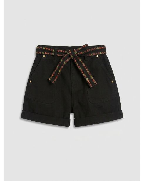 Pantalones cortos vaqueros Soeli negros